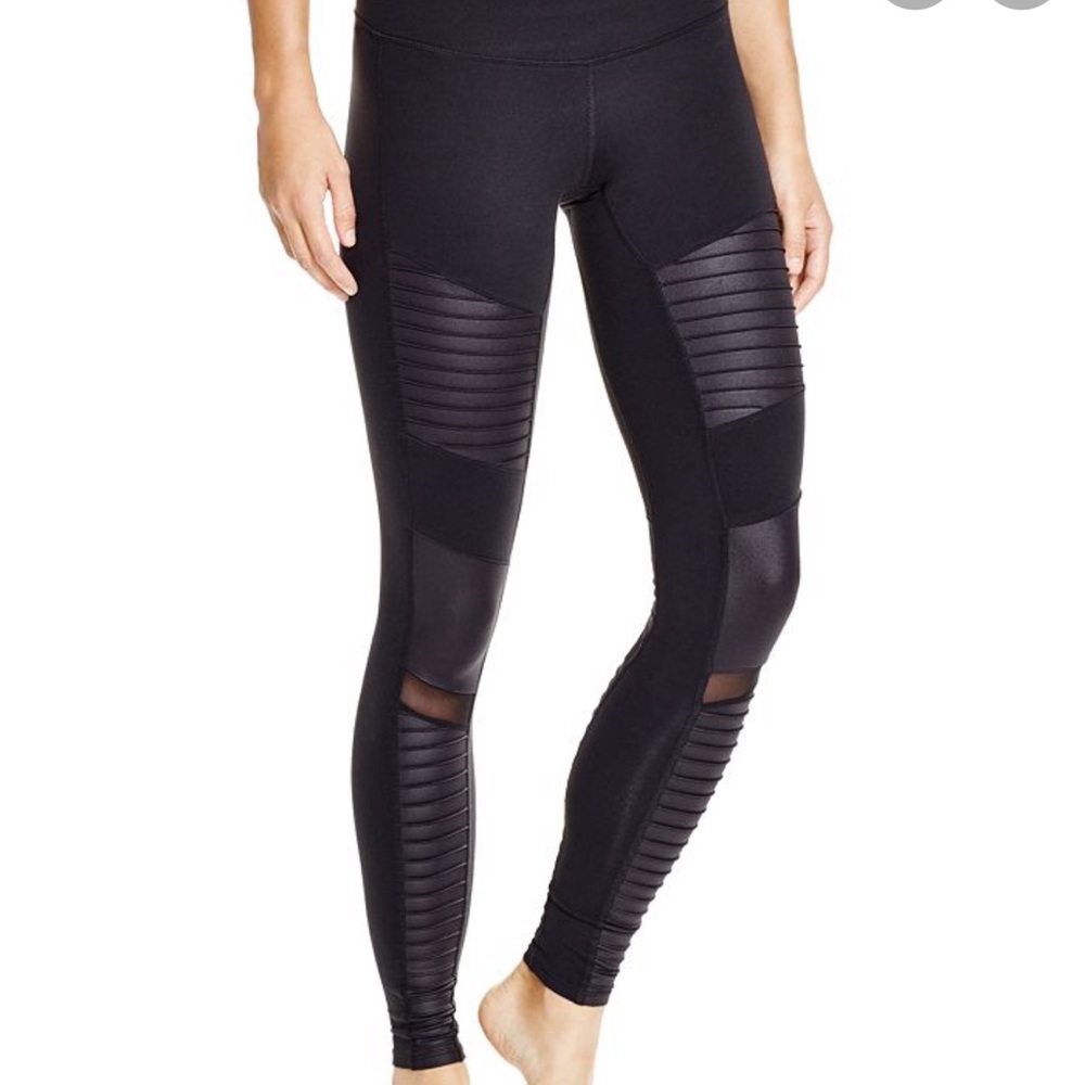 Alo Yoga Black Moto Leggings